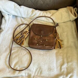 Western Style Small Star Crossbody Tassel Bag NWT